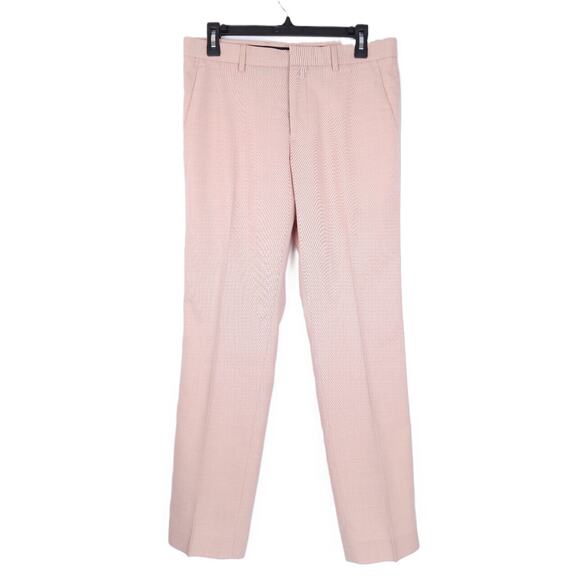 Perry Ellis Portfolio Men's Slim-Fit Stretch Dress Pants Salmon 34x34 NWT - Picture 2 of 6